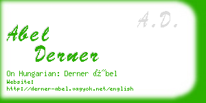 abel derner business card